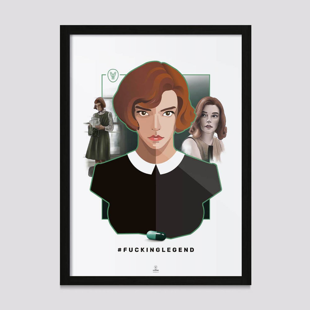 Poster Beth Harmon - The Queen's Gambit