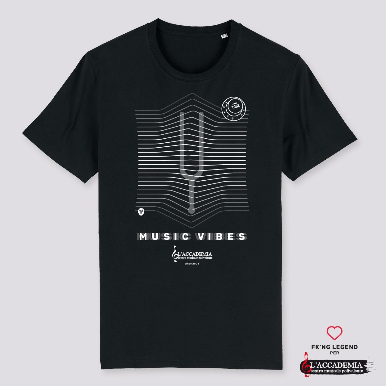 
                  
                    T-Shirt “Music Vibes” L’Accademia di Parma - FK'NG LEGEND
                  
                