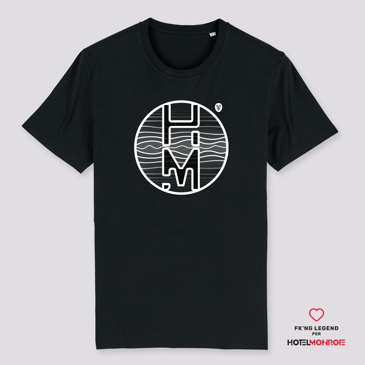 T-Shirt UNISEX - HOTEL MONROE - Black - FK'NG LEGEND